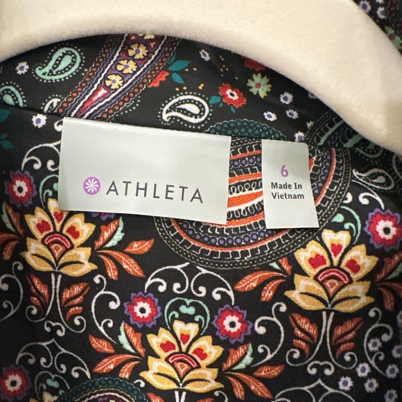 Athleta Dahlia Paisley Sleeveless Dress - 6 - Picture 6 of 13